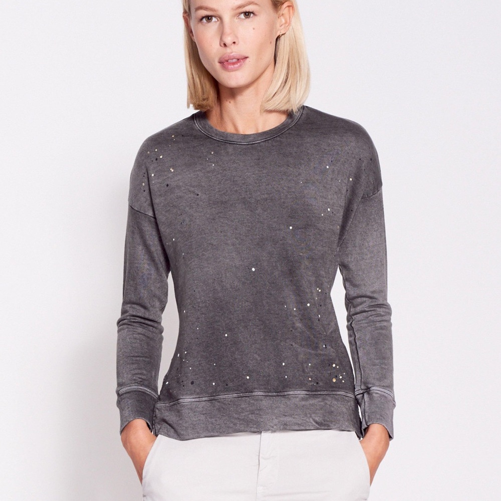 Sundry Paint Splatter Crew Neck Pullover - Picture 1 of 14